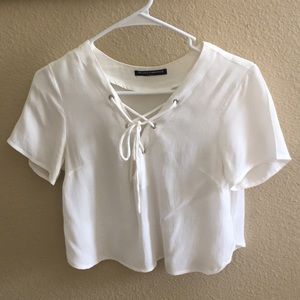 Brandy Melville cropped short sleeve tee